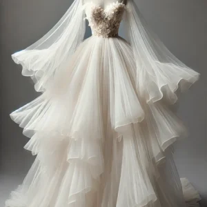 The Cloud Embrace Organza Gown